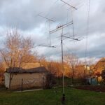DK7ZB yagi v zahradě