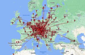 CQ WPX Contest SSB 2023 OM0A mapa spojen