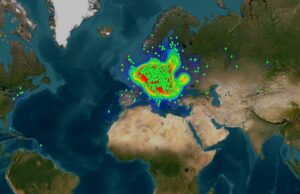 Mapa spojení CQ WPX SSB 2026 Contest