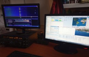 Yaesu FT-1000mp s SDR panadaptérom