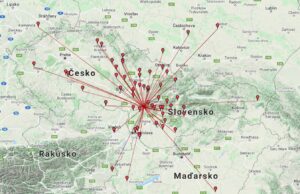 VKV PA – Dezemberzember UKW PA Mapa spojení v decembrovom VKV PA