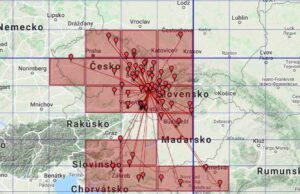 in der zweiten Stunde mehr Verbindungen und die letzte Stunde brachte die wenigsten Verbindungenbruar Mapa spojení vo VKVPA február 2022