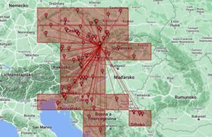 OM BAJA POTENCIA VHF concurso 2022mapa de conexiones OM VHF LOW POWER Contest 2022 mapa spojení