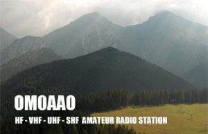 Pôvodný QSL lístok OM0AAO