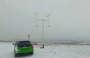 Nikde nikoho, sneh a antény na Černeckom vrchu