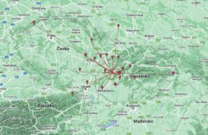 VKV PA - diciembreen VKVo OM3KSI en el logotipov logu! Mapa spojení vo VKV PA december 2022