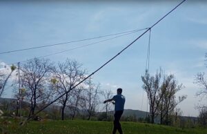 Zdvíhanie a spúšťanie anténneho stožiara cez ihlu